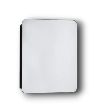 50200 Black Mirrored Medicine Cabinet 20-in x 26-in