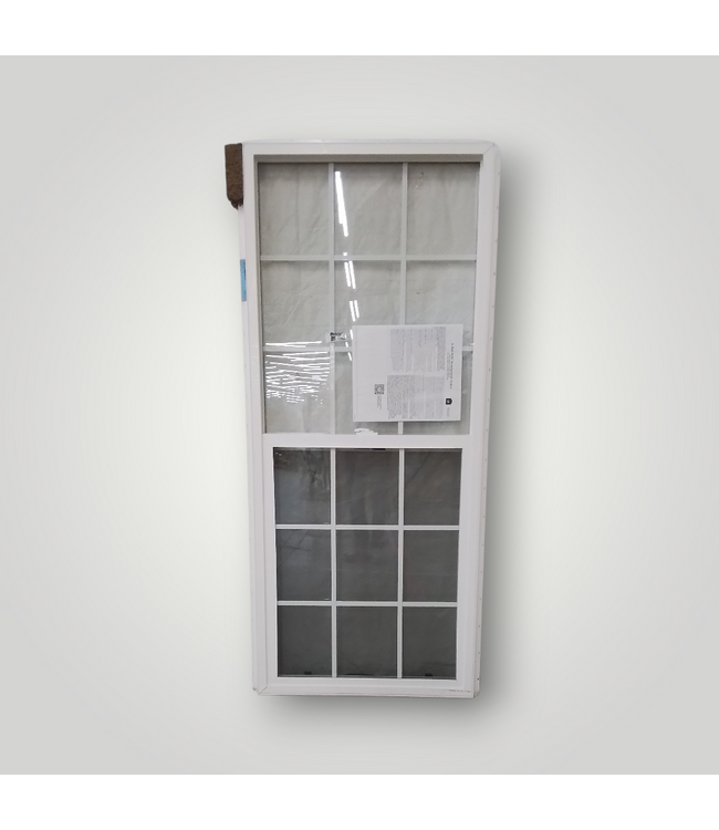 50242 White Vinyl Vertical Sliding Window 29.5"W