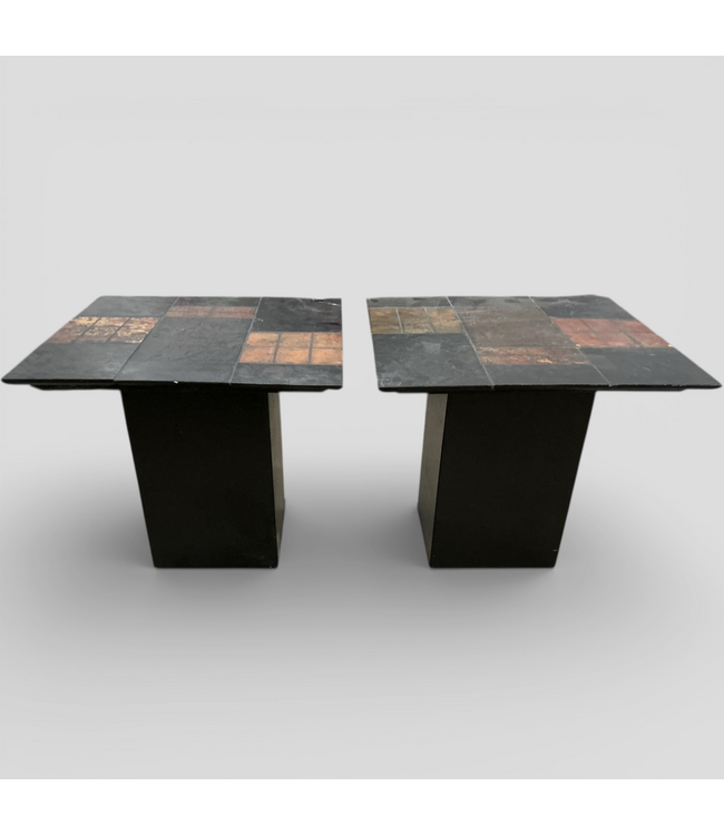 50256 Stone Top End Table Set of 2