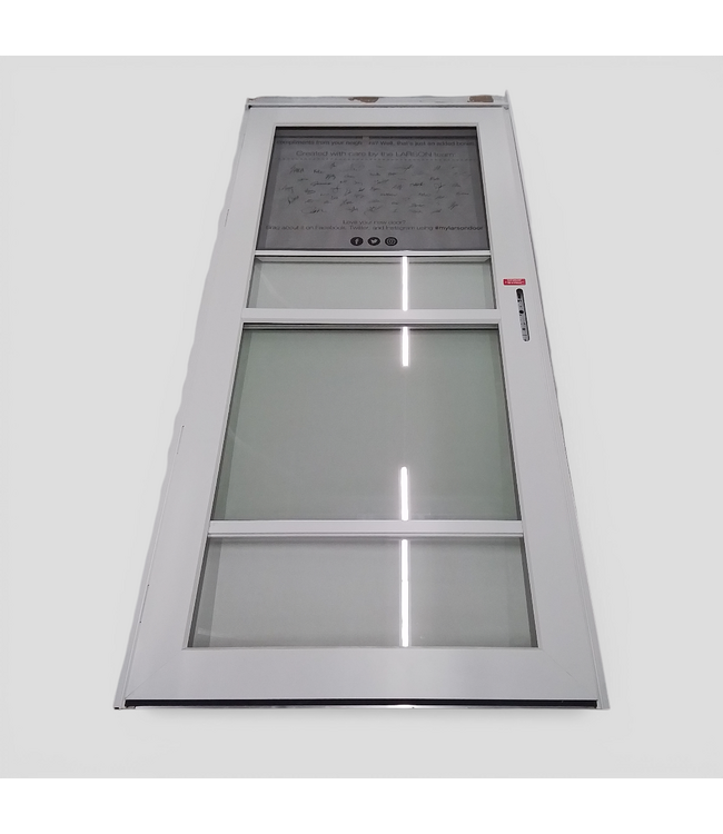 50268 White Linen Aluminum Storm Door 36"W x 81"H