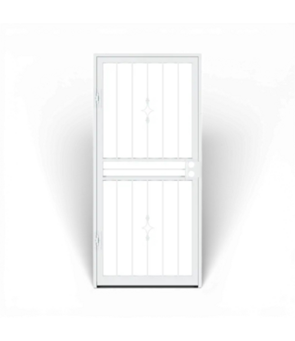 50269 31-in x 81-in White Steel Security Door