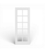 50270 White MDF 10-lite Clear glass Interior Door 28"W