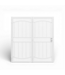 50289 72-in x 77.5-in White Steel Double Security Door