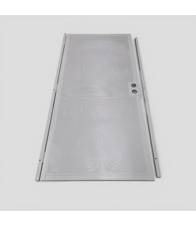 50289 72-in x 81-in White Steel Double Security Door