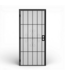 50290 36-in x 81-in Black Steel Security Screen Door