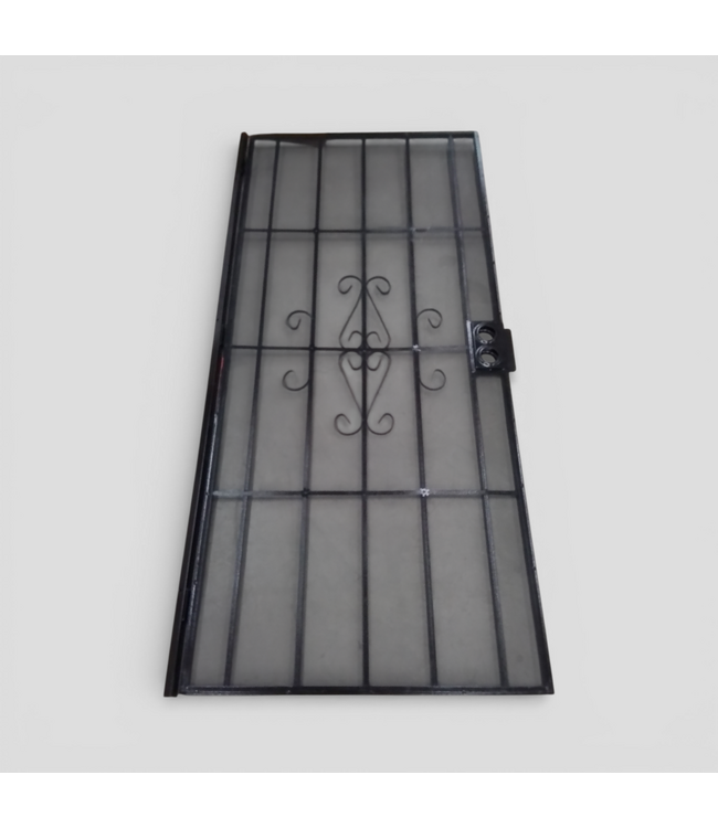 50290 36-in x 81-in Black Steel Security Screen Door