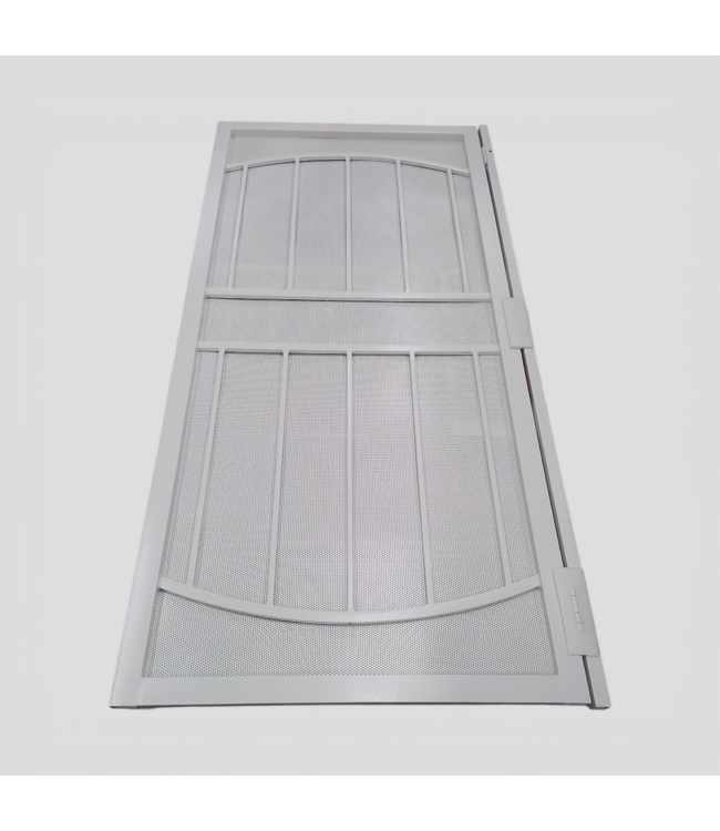 50289 72-in x 77.5-in White Steel Double Security Door