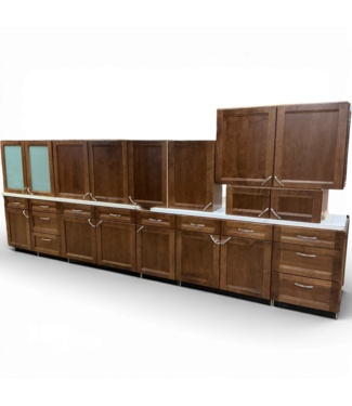 50299 Spice Brown Cabinet Set of 12-pcs