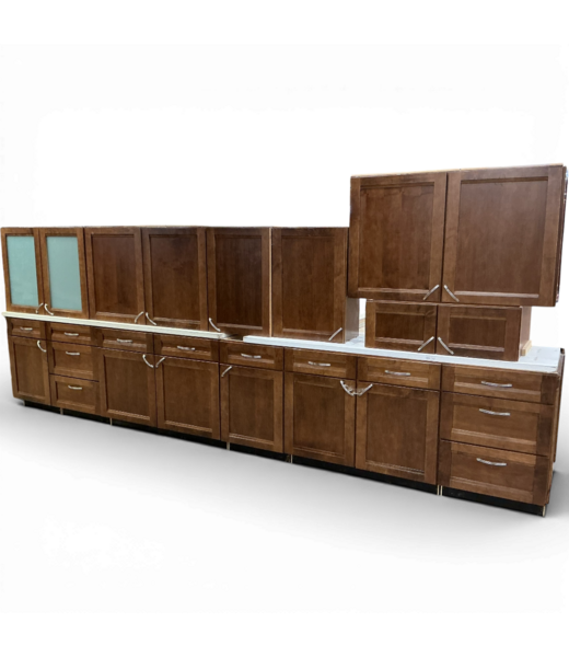 50299 Spice Brown Cabinet Set of 12-pcs