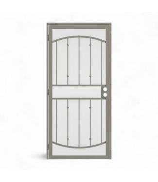 50306 36" x 96" Almond Steel Security Screen Door