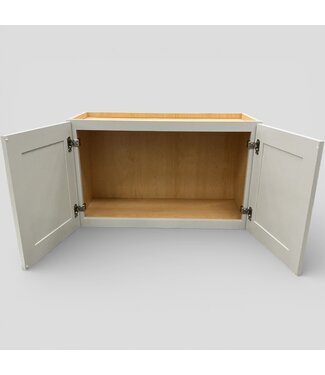 50324 Off White Upper Wall Cabinet 30"W