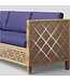 50338 Navy Outdoor Wicker Patio Set of 3-pcs