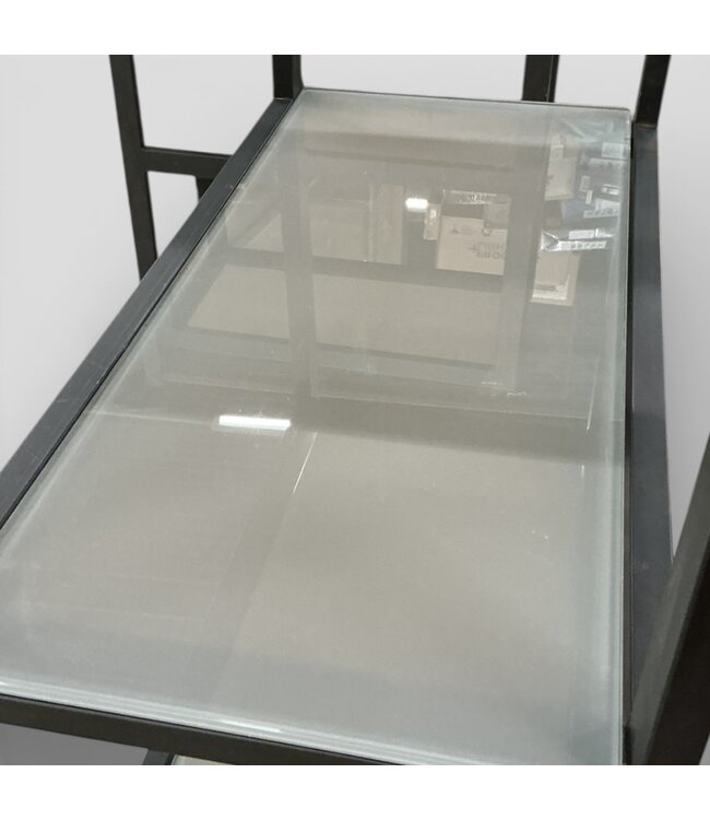 50344 Black 5-Tier Shelving Unit Set of 2