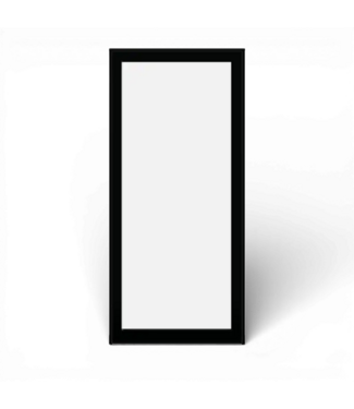 50353 36-in x 81-in Black Aluminum Storm Door