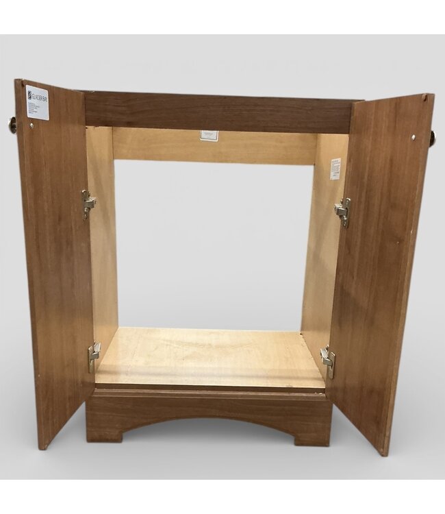 50357 Oak Vanity Base With Matching Medicine Cabinet