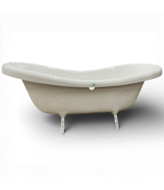 50360 White Acrylic Slipper Clawfoot Tub