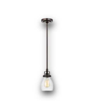 50364  Belton 1-Light Bronze Hanging Pendant Light