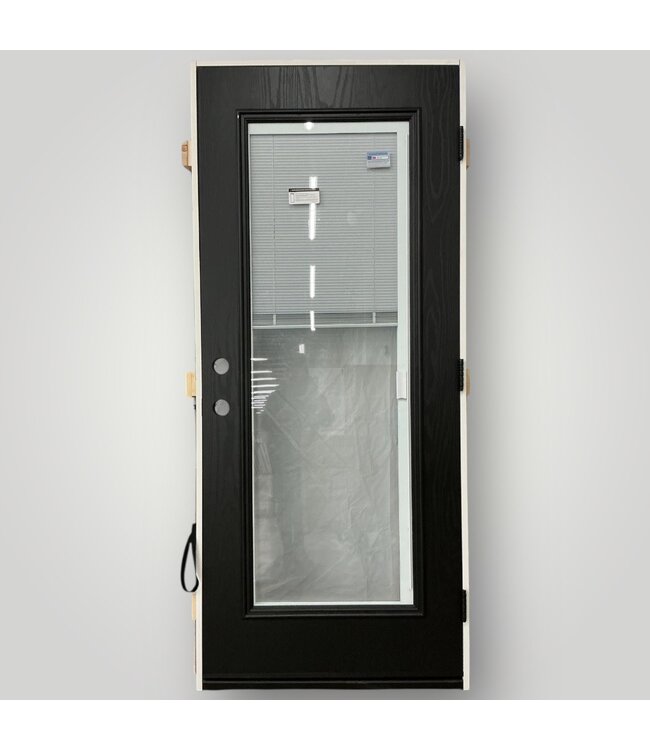 50377 Full Lite Prehung Exterior Door W/Blinds 34" x 80"