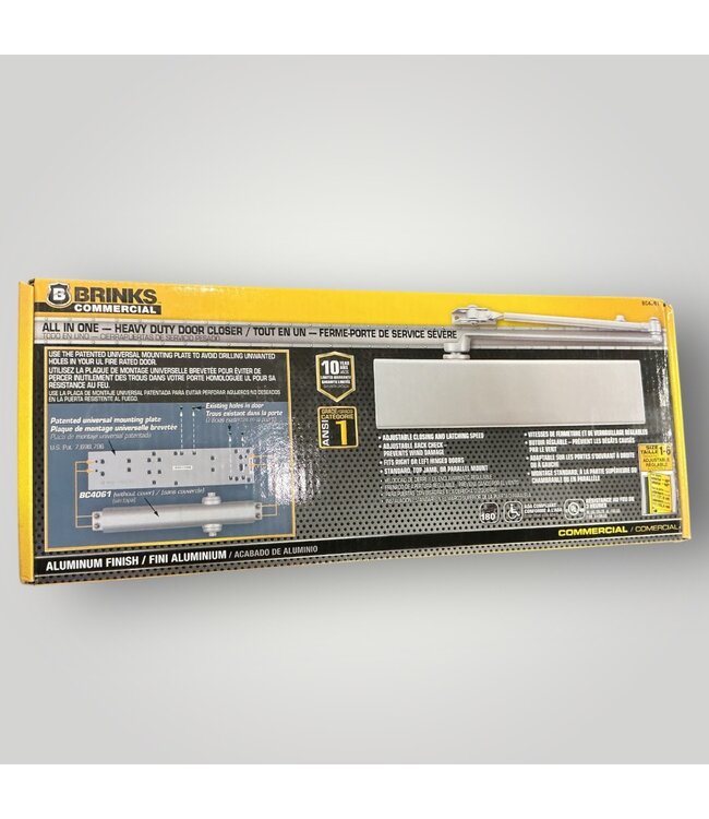 50380 Grade 1 Aluminum Commercial Door Closer