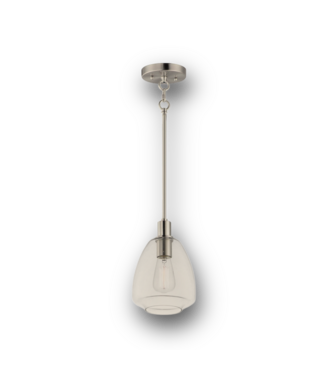50387 Satin Nickel 1-Light Hanging Pendant Light