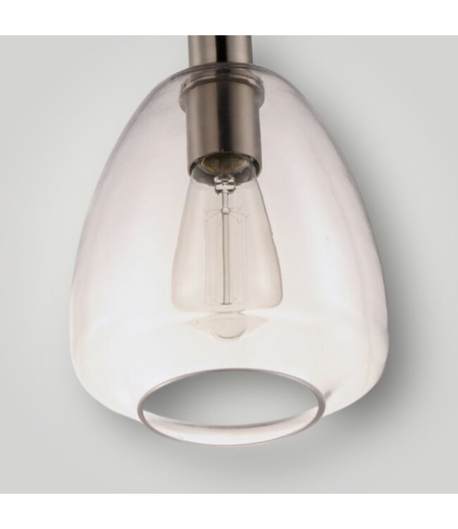 50387 Satin Nickel 1-Light Hanging Pendant Light