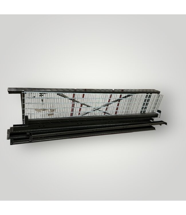 50401 Heavy Duty Black 4 Tier Utility Shelving Unit