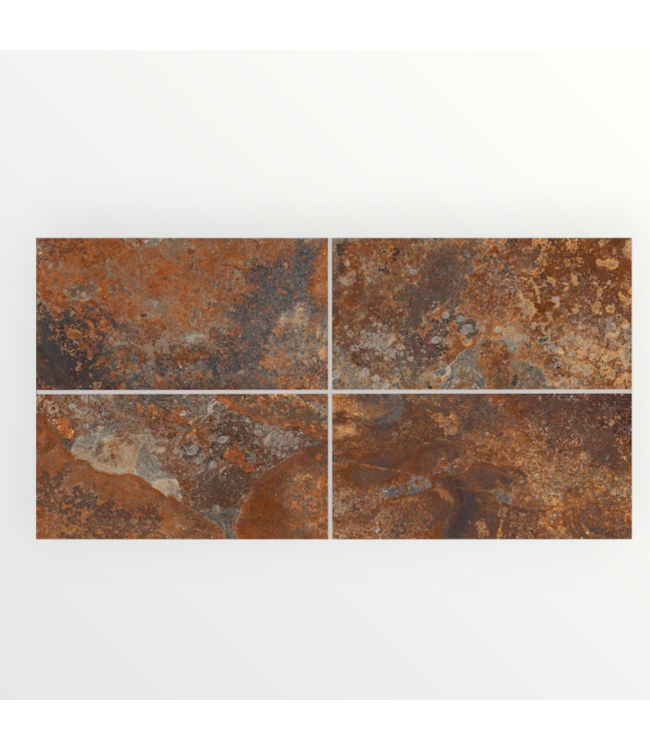 50409 12-in x 24-in Glazed Porcelain Floor and Wall Tile