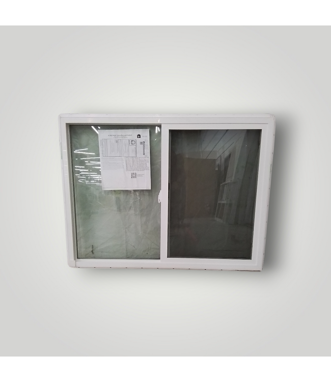 50412 White Vinyl Vertical Sliding Window 35.5"W x 35.5"H