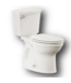 50415 White Elongated 2-pc Toilet
