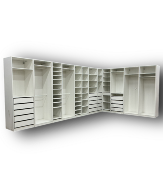 50428 White 12 Piece Closet Shelving System