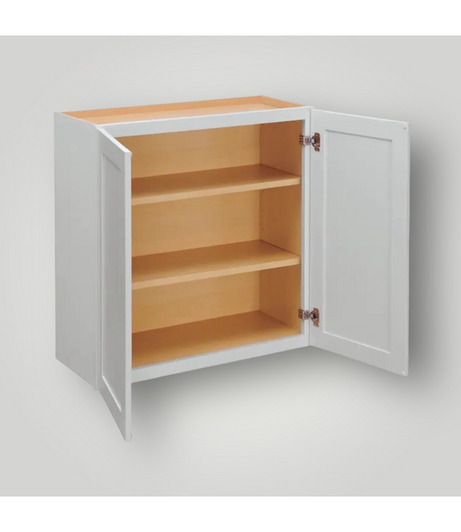 50430 27" White Shaker Wall Cabinet