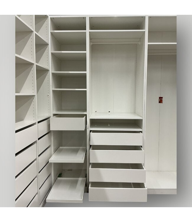 50428 White 12 Piece Closet Shelving System