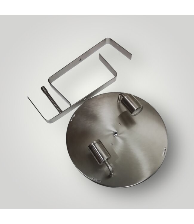 50442 12-in Brushed Nickel Flush Mount Light