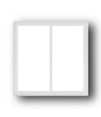 50449 White Vinyl Horizontal Sliding Window 47.5" x 47.5"