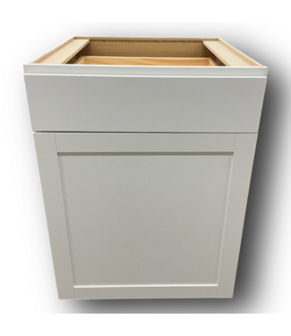 50452 White Base Shaker Cabinet 24"W x 35"H