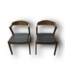 50454 Walnut Mid-Century Modern Chair Set of 2