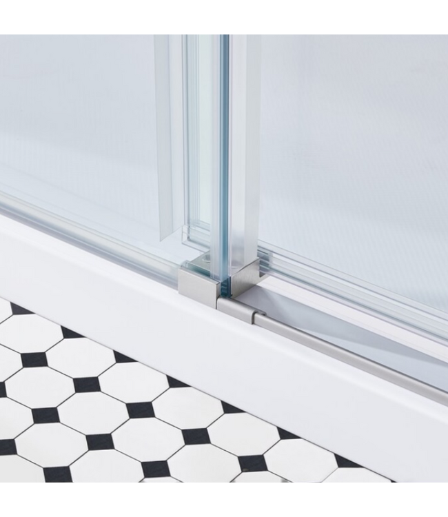 50463 Frameless Glass Sliding Shower Door 72"W x 79"H