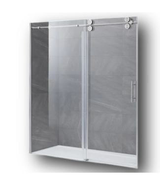 50463 Frameless Glass Sliding Shower Door 72"W x 79"H