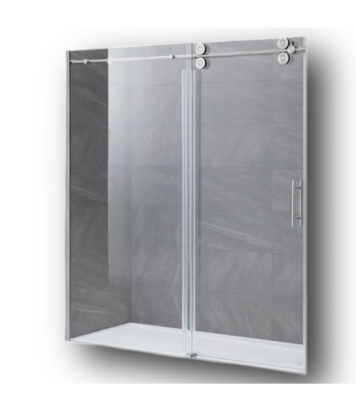 50463 Frameless Glass Sliding Shower Door 72"W x 79"H