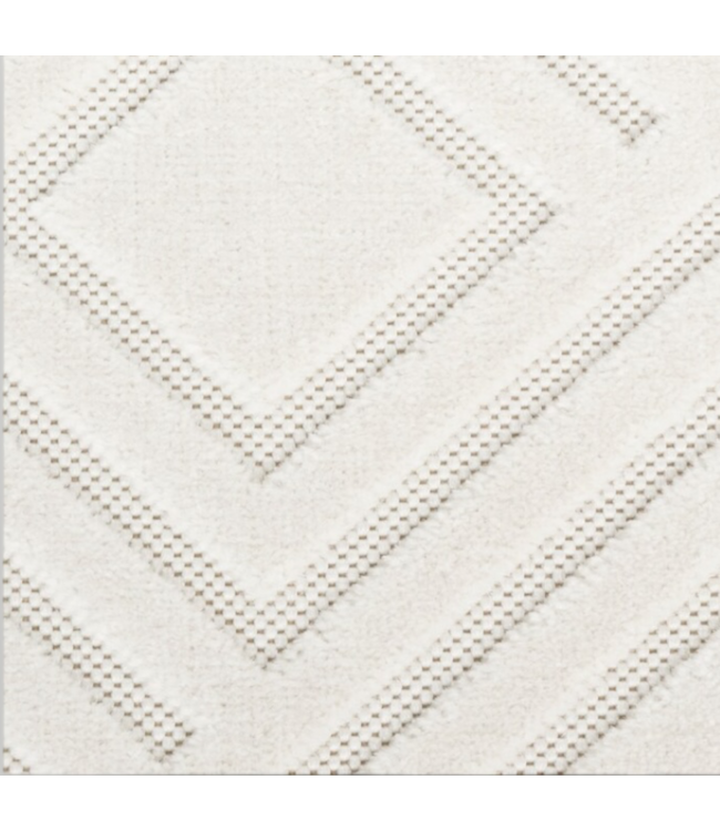 50456 Casual Loomed Ivory Indoor Rug 7'W x 9'L