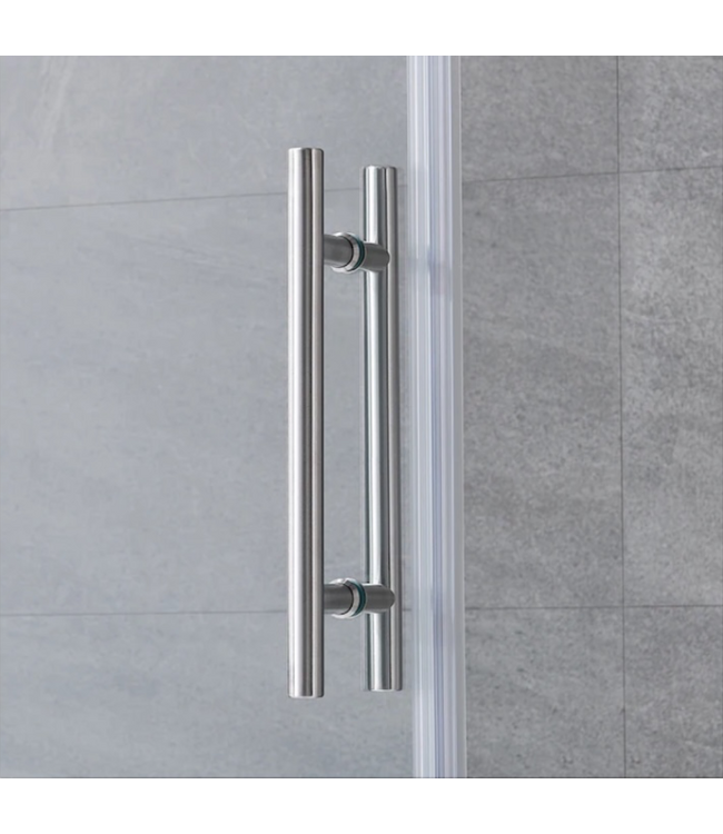 50463 Frameless Glass Sliding Shower Door 72"W x 79"H
