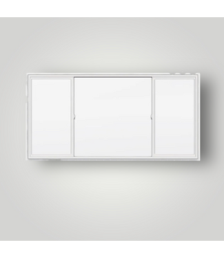 50472 White Exterior/Interior Window 95.5"W x 47.5"H