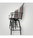 48070 Nuu Garden Brown Patio Swivel Bar Chairs Set of 2