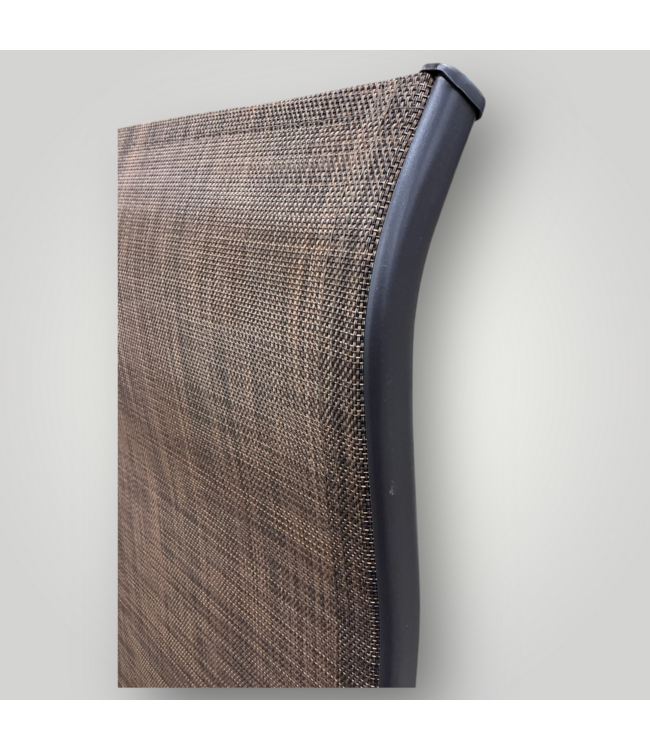 48070 Nuu Garden Brown Patio Swivel Bar Chairs Set of 2