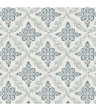 50475 Blue Geometric Vinyl Wallpaper 31.2 sq. ft.