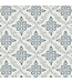 50475 Blue Geometric Vinyl Wallpaper 31.2 sq. ft.