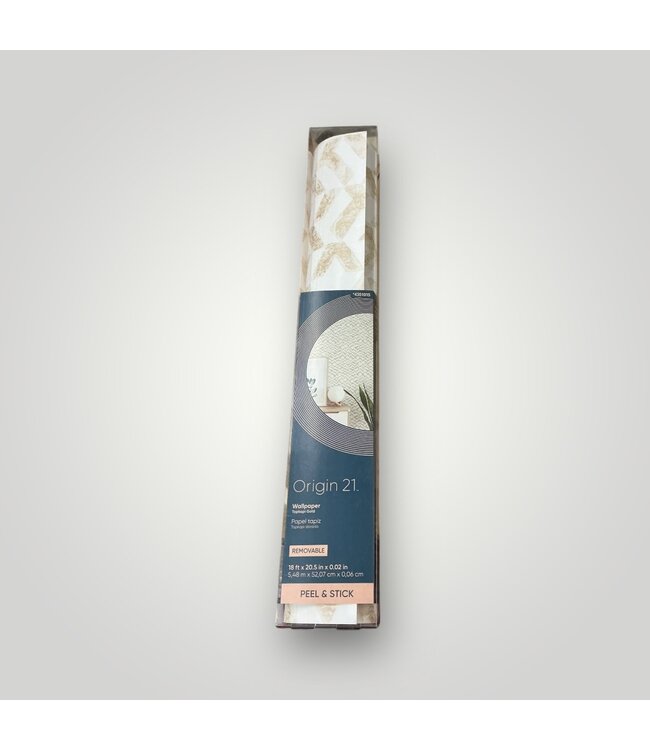 50482 Gold Geometric Vinyl Wallpaper 30.75 sq. ft.