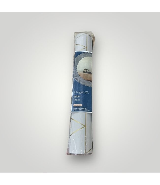 50484 Gold Triangles Vinyl Wallpaper 30.75 sq. ft.