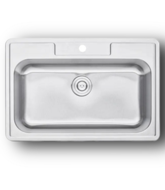 50489 Drop-In Stainless Steel Single Bowl Kitchen Sink