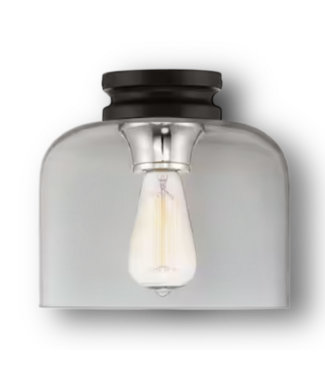 50496 Transitional Flush-Mount Ceiling Light 9-in W